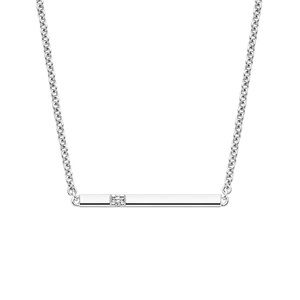 Diamond bar necklace